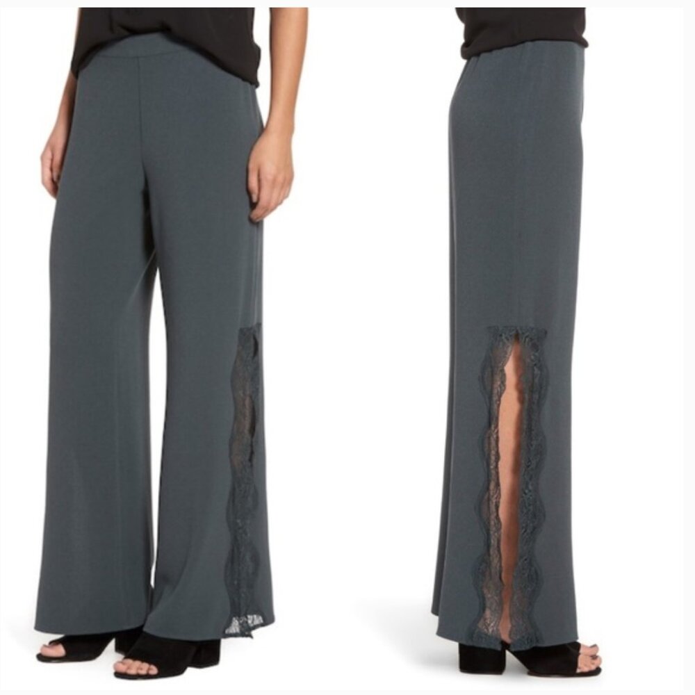 High Waist Wide Leg Trousers and Lace | Leith